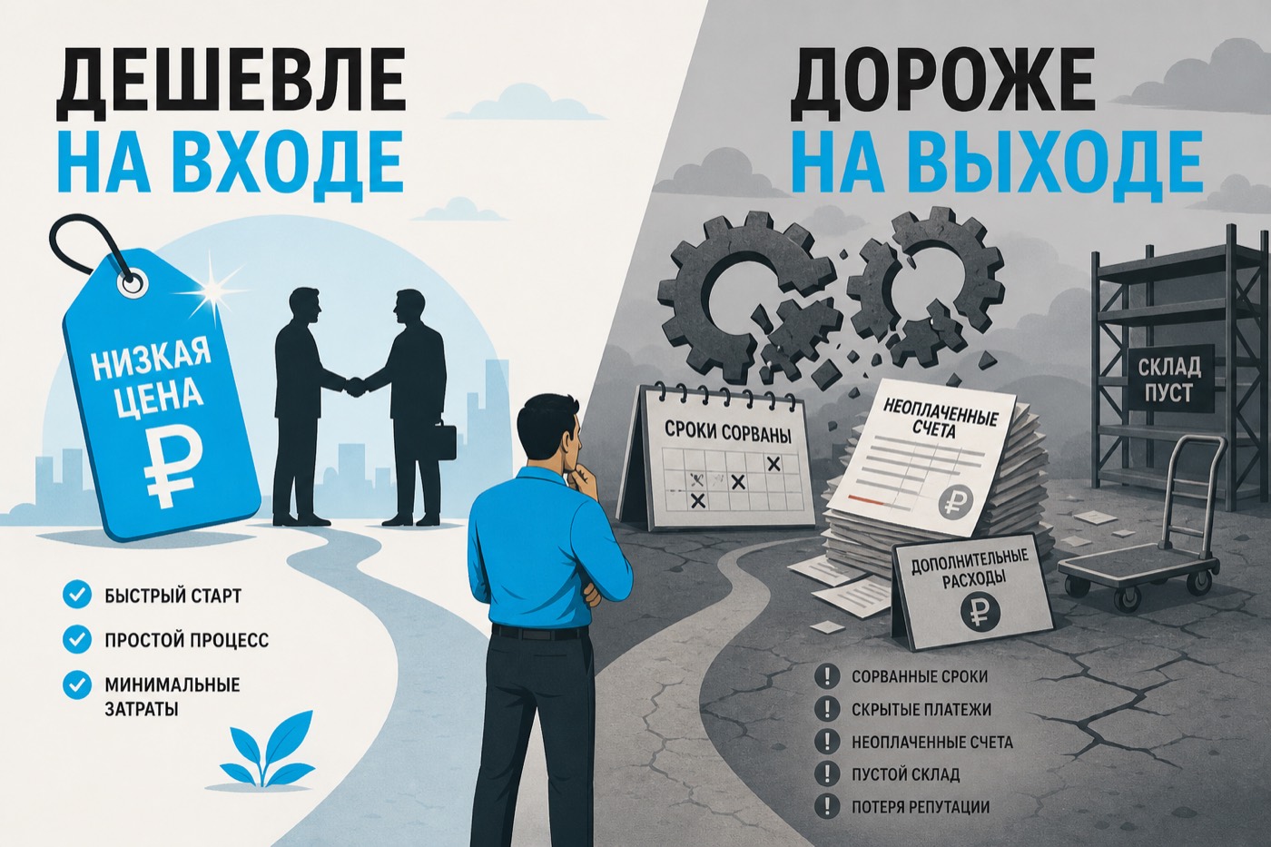 Дешёвый вход часто оборачивается дорогим разгребанием